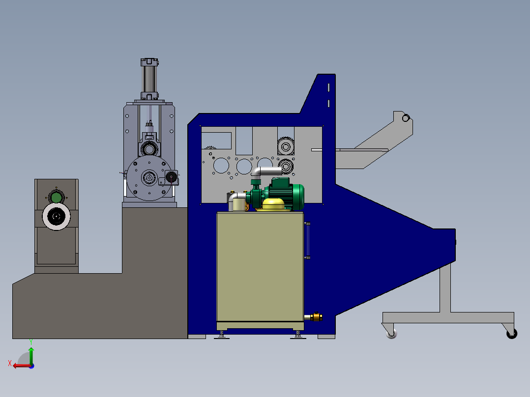 热吸成型辅机后视图