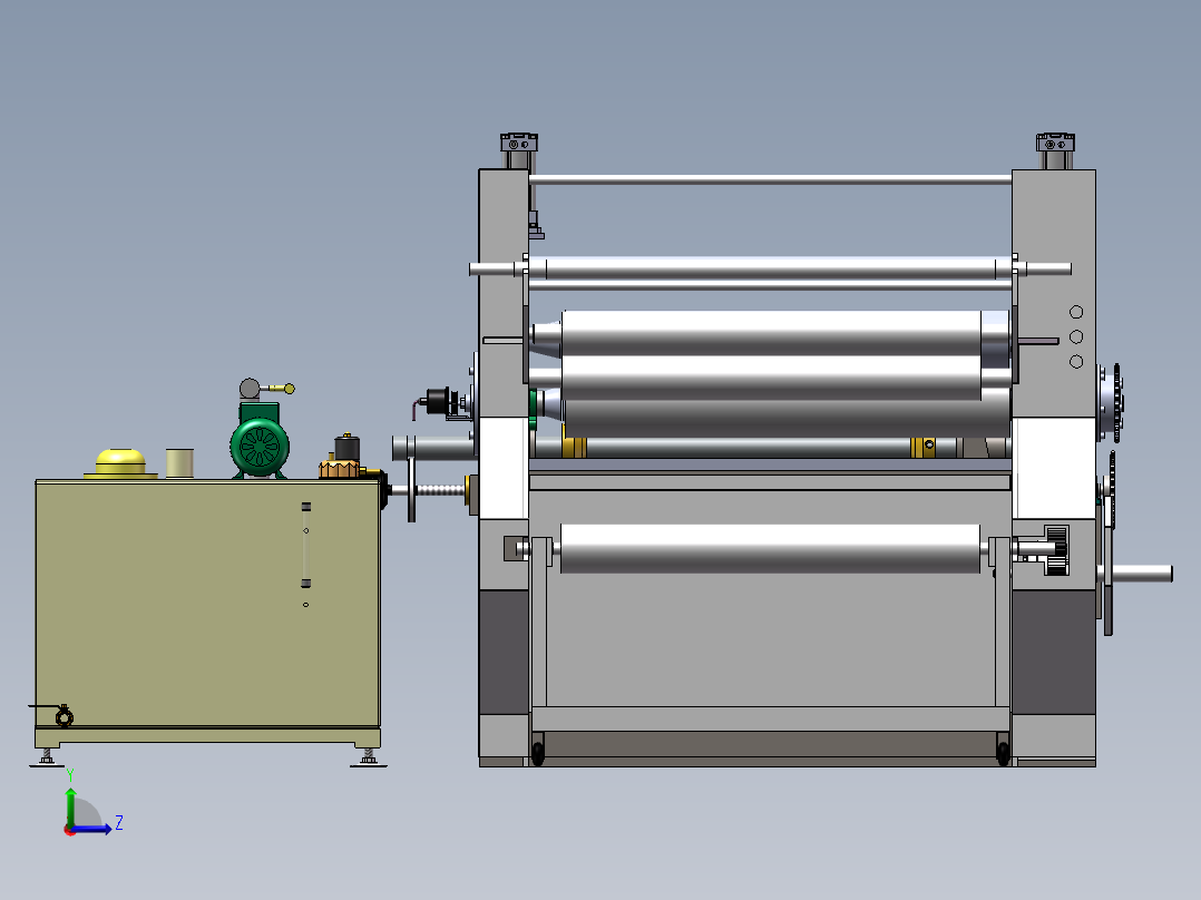 热吸成型辅机左视图