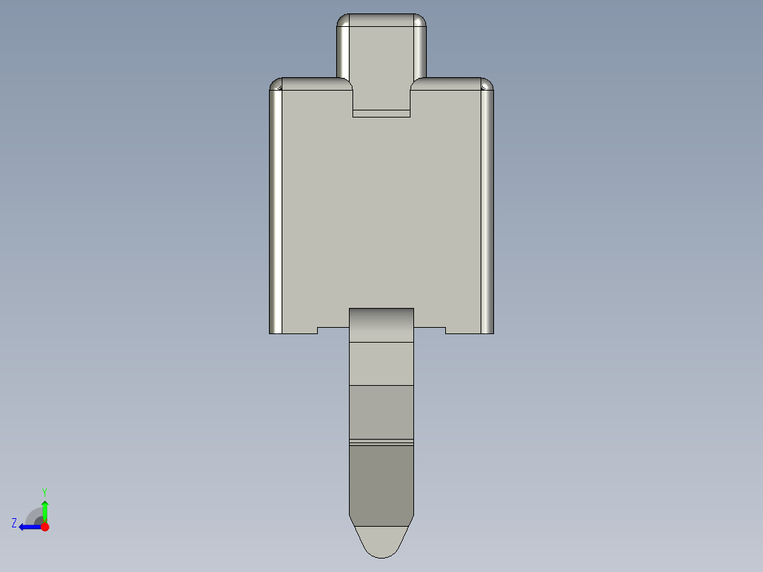 16.0㎜ x 3.5㎜轻触开关右视图