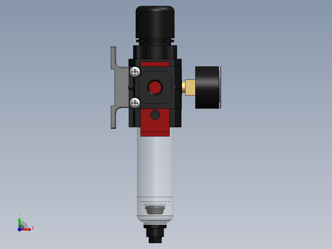 KIT FILTRO REGULADOR LUBRIF. DRENO AUTO 1-4 (BL72-XXX)前视图