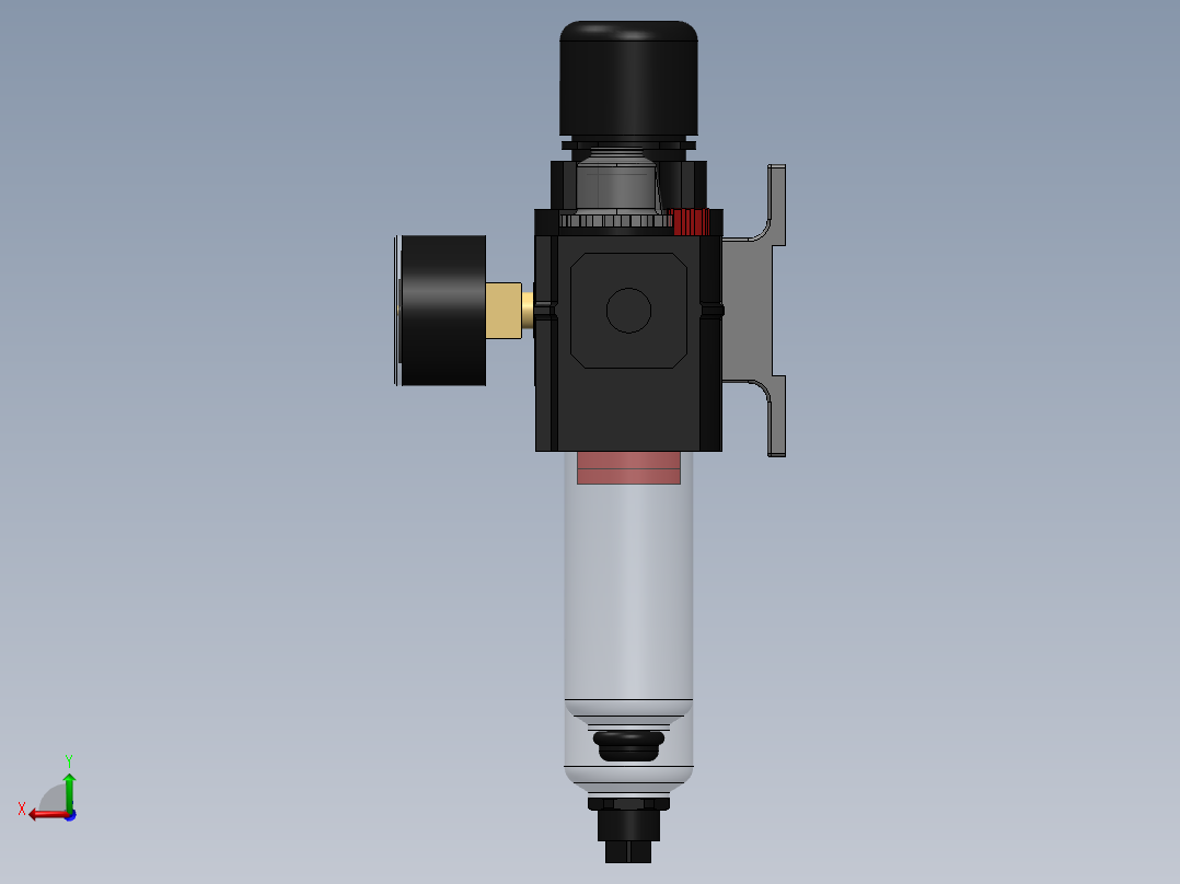 KIT FILTRO REGULADOR LUBRIF. DRENO AUTO 1-4 (BL72-XXX)后视图