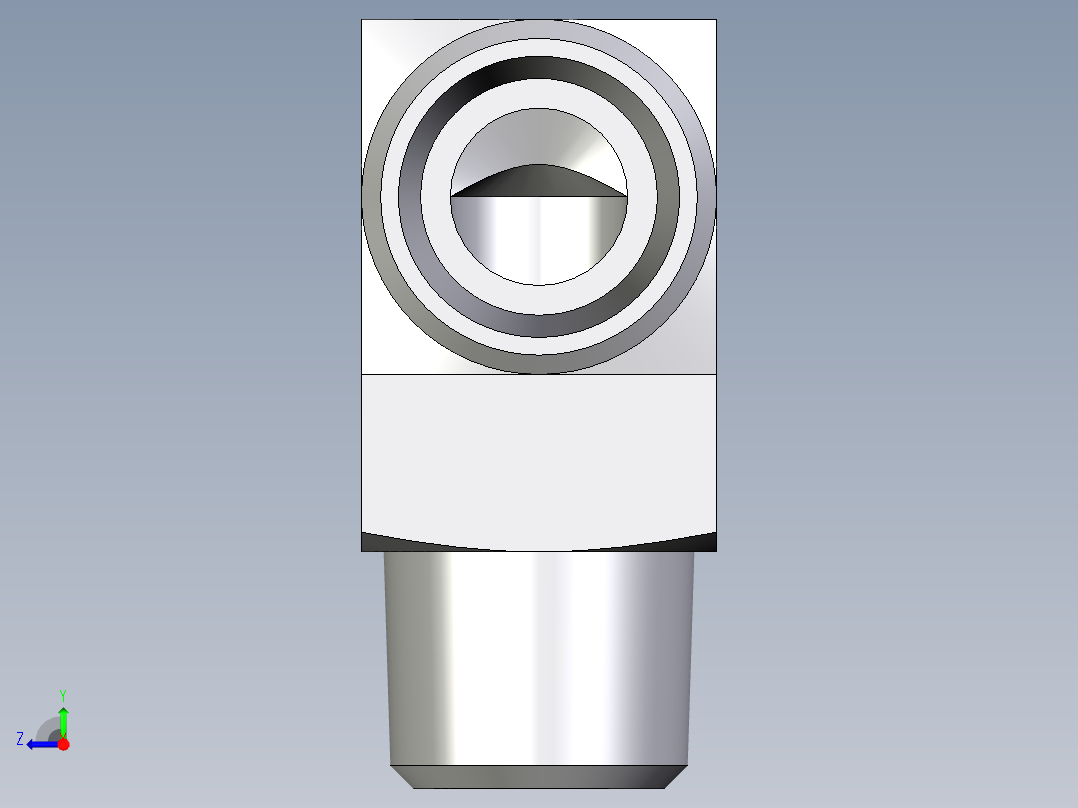 卡套式工业通用硬管接头EO_Male_stud_elbow_WE08LLMCFX右视图