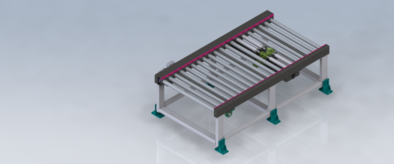 2M单层积放辊筒线sw14可编辑