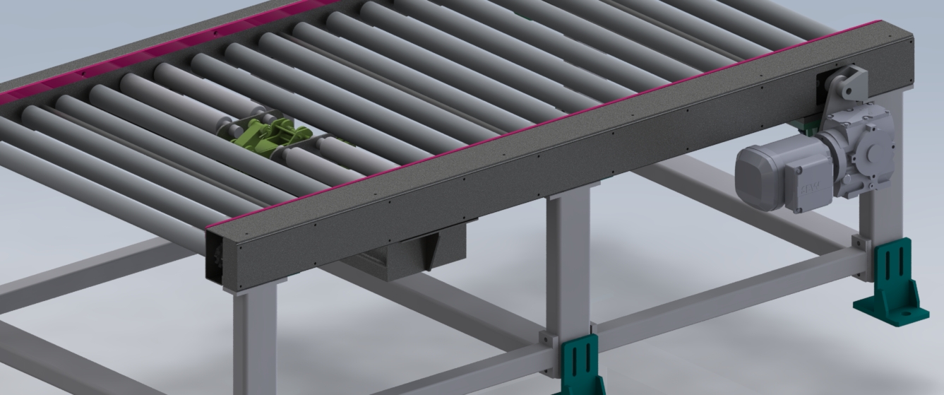 2M单层积放辊筒线sw14可编辑