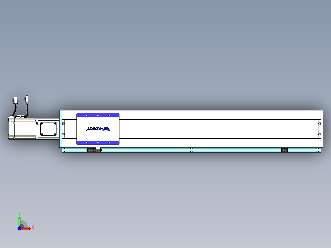 威洛博VC丝杆传动-无尘环境VC14-Lxx-C-S700-BC-ZP75-C3前视图