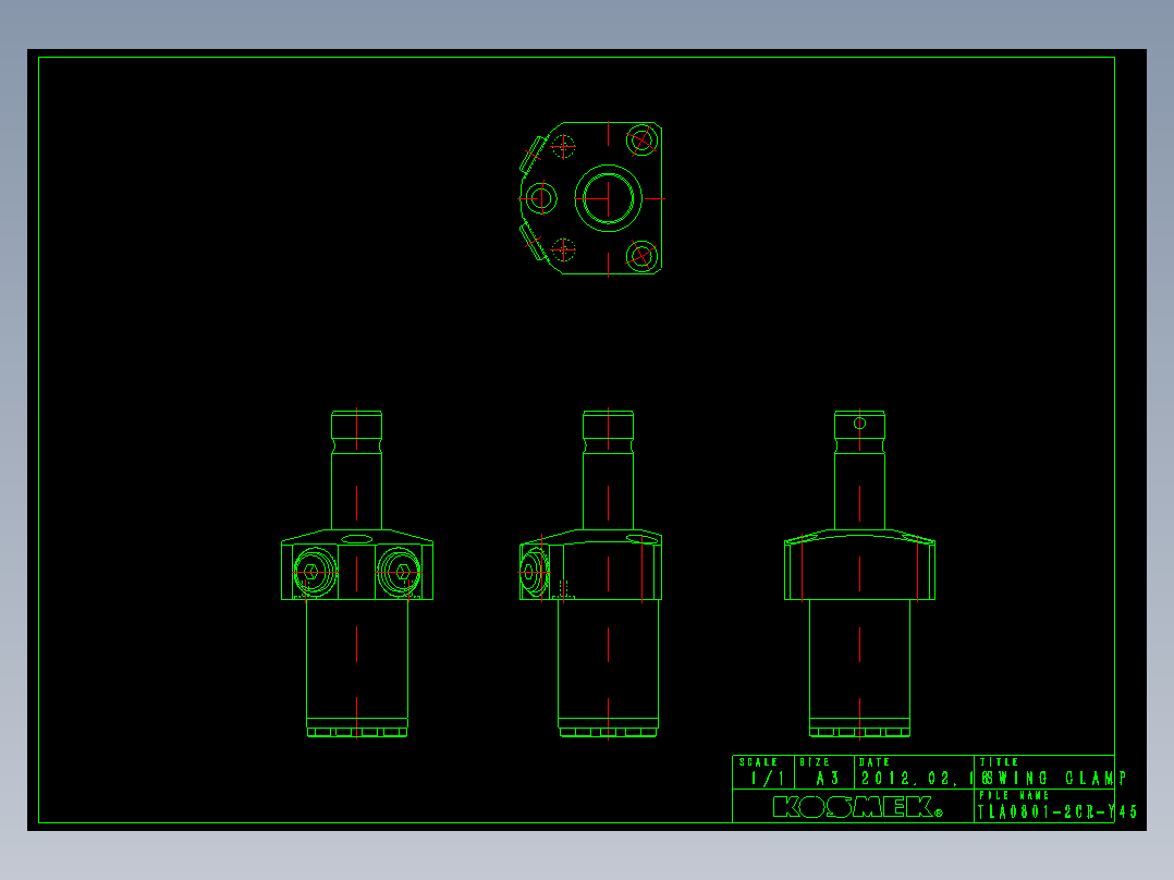 KOSMEKTLA0801-2CR-Y45多系列多零件图纸模型