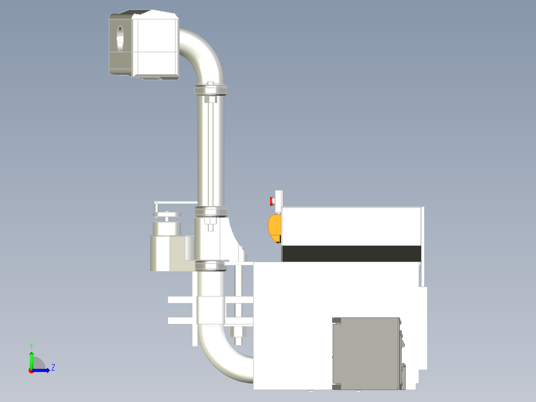 乒乓球发球装置含三维模型资料+CAD图纸加说明书左视图
