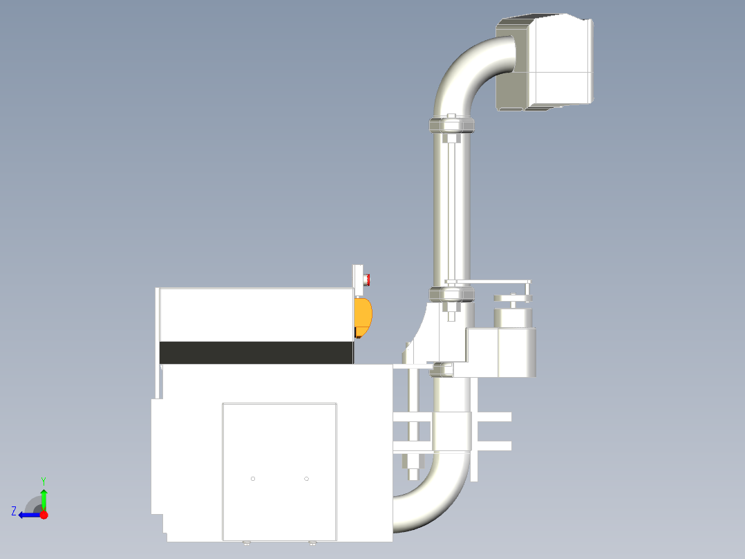 乒乓球发球装置含三维模型资料+CAD图纸加说明书右视图