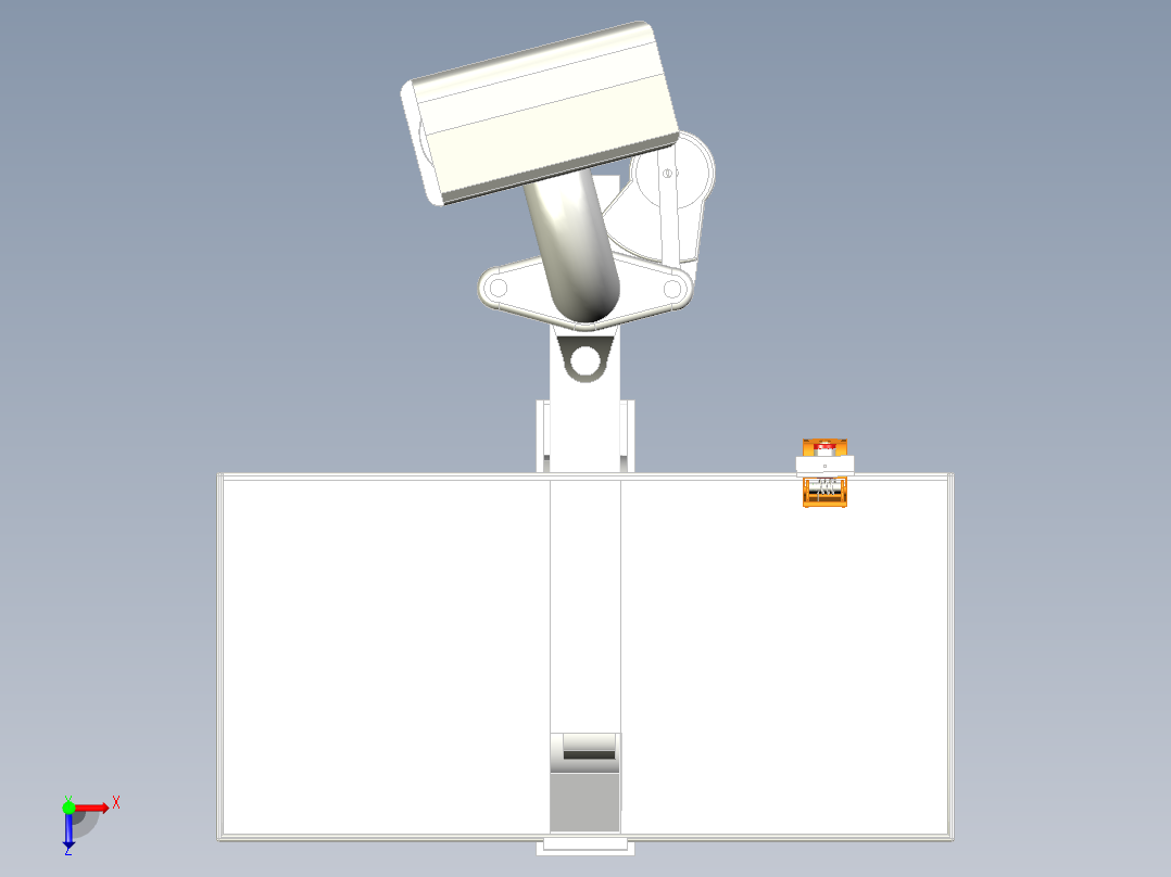 乒乓球发球装置含三维模型资料+CAD图纸加说明书俯视图