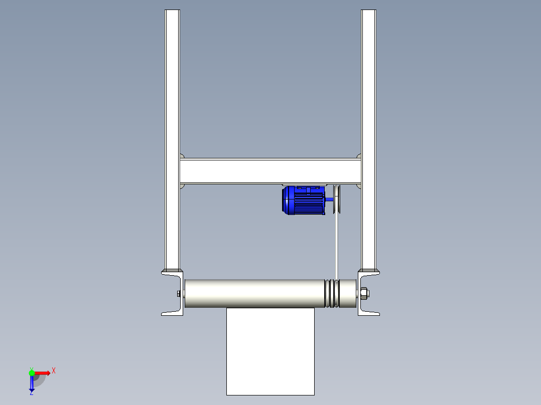 滚筒输送机 (21)俯视图