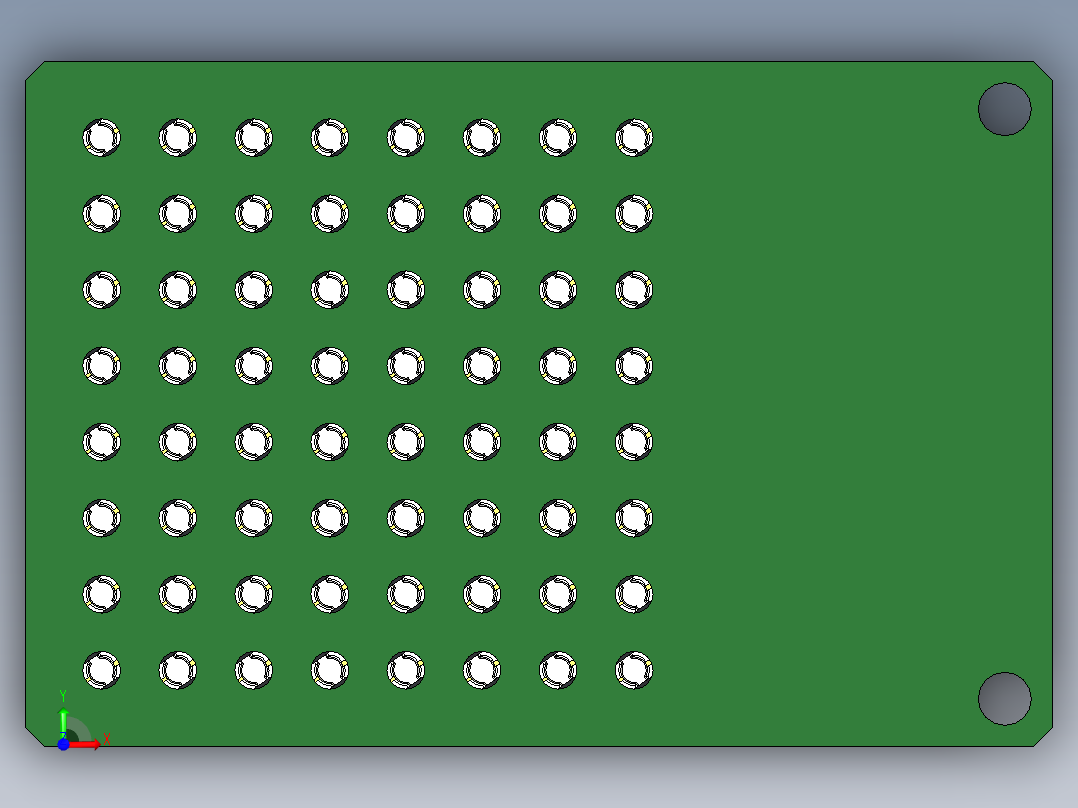 8x8 LED显示屏前视图