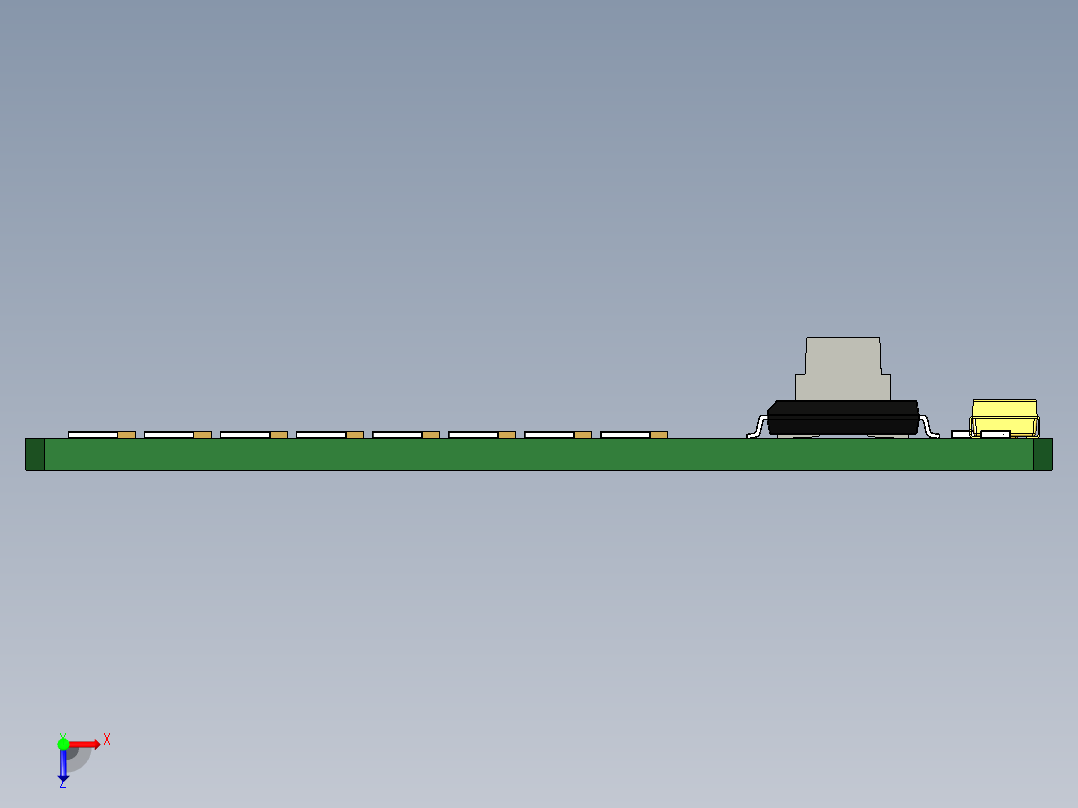 8x8 LED显示屏俯视图