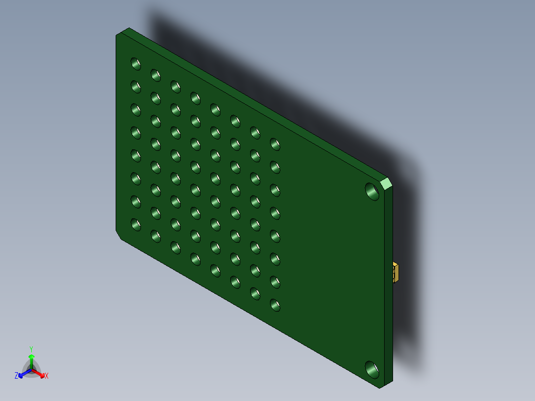 8x8 LED显示屏正等轴测图
