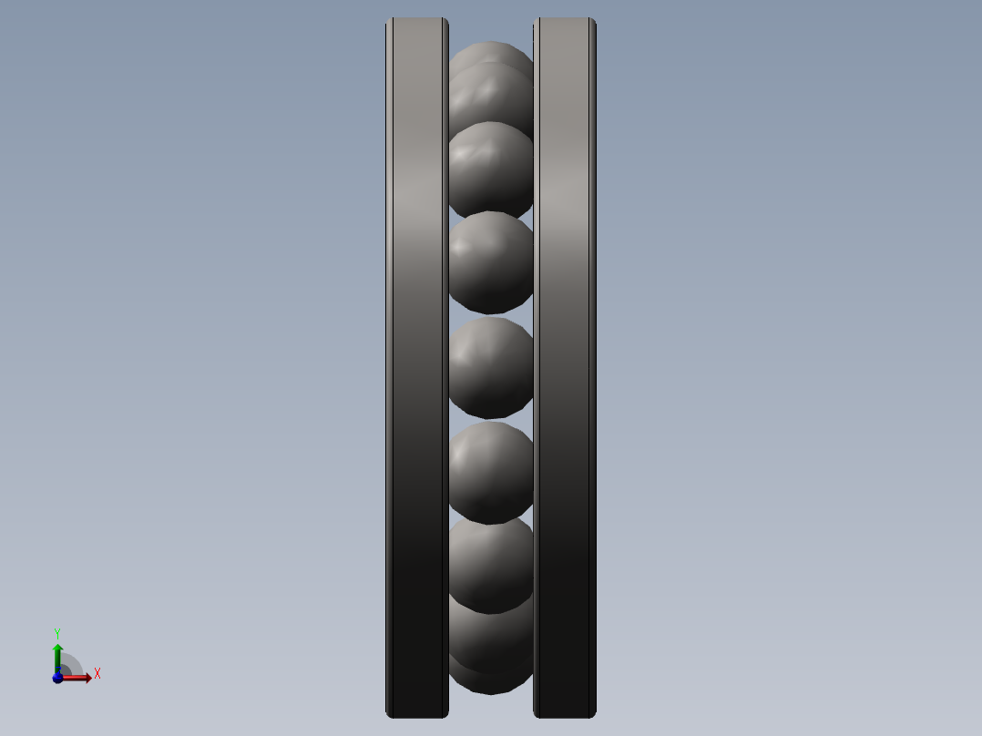 推力球轴承51103左视图