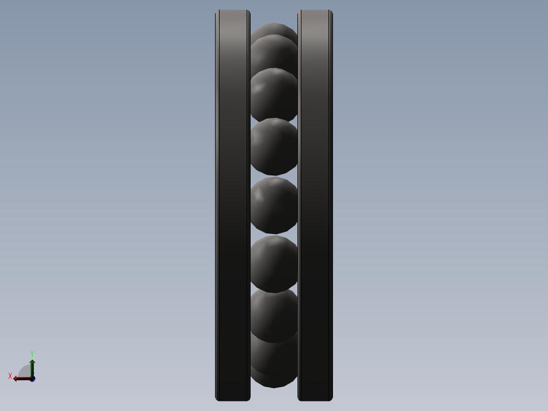 推力球轴承51103右视图