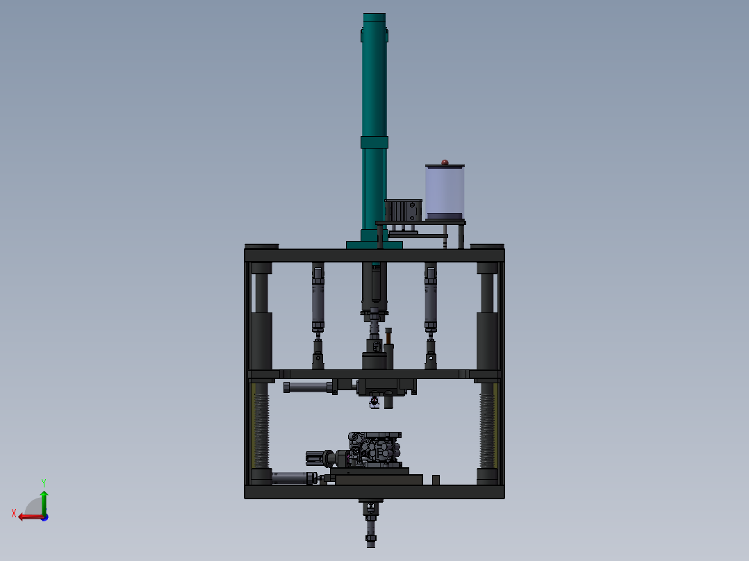 油泵钢球压装后视图