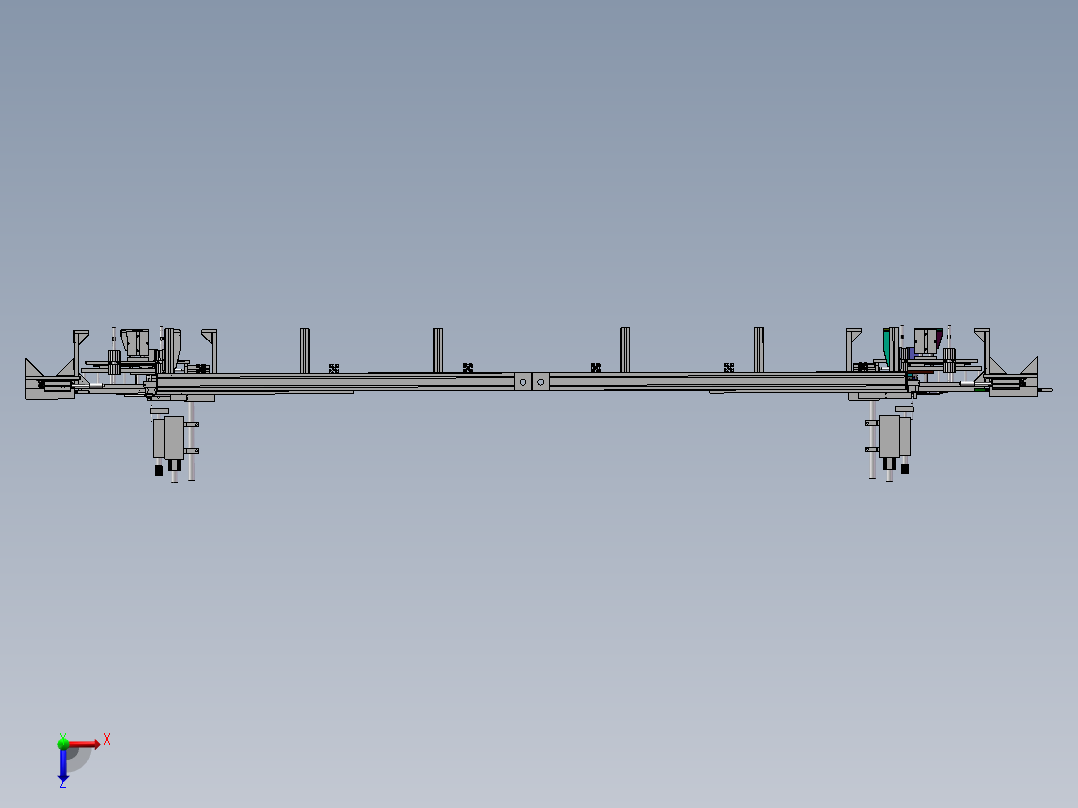 耳机焊接生产设备俯视图