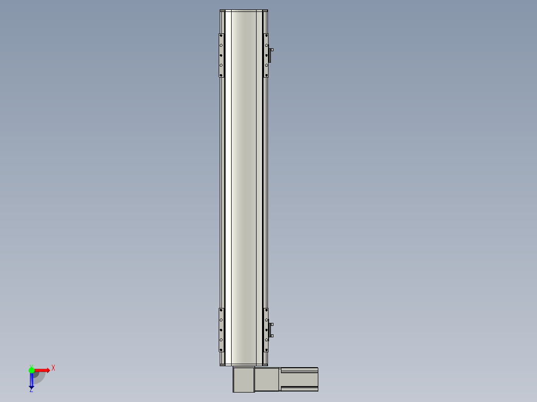 直线模组WG-LHB12-S650-L(B)设计图纸俯视图