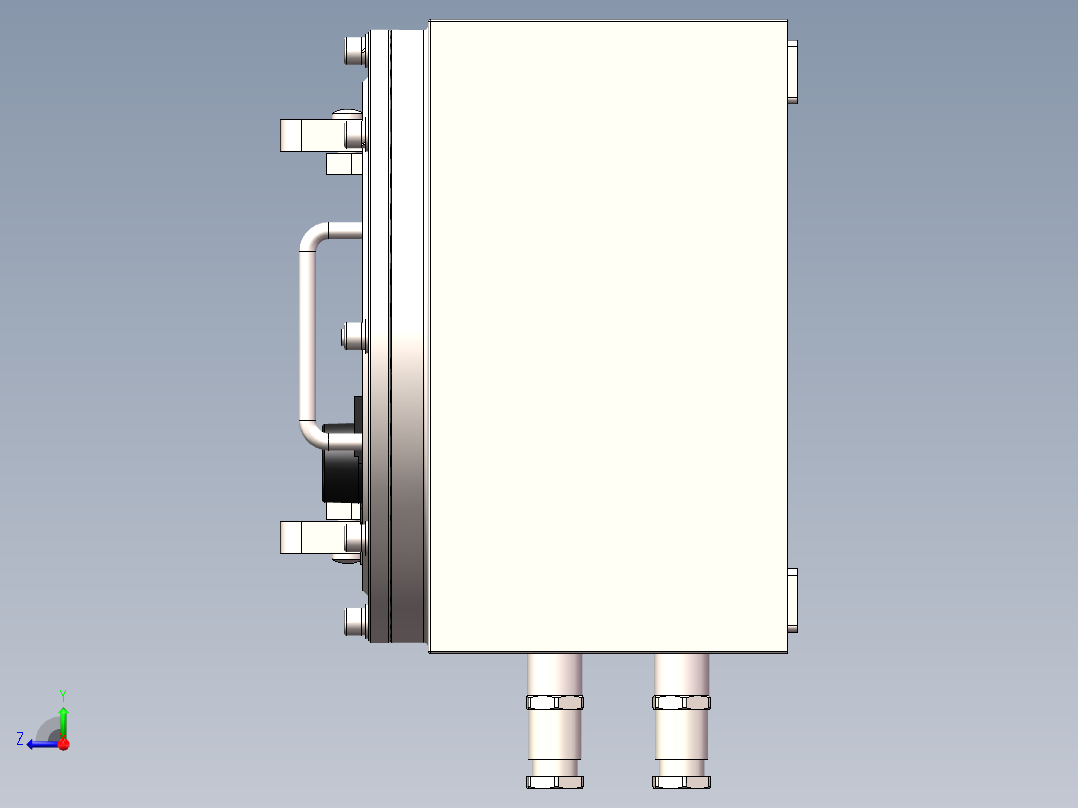IIC防爆仪表箱右视图