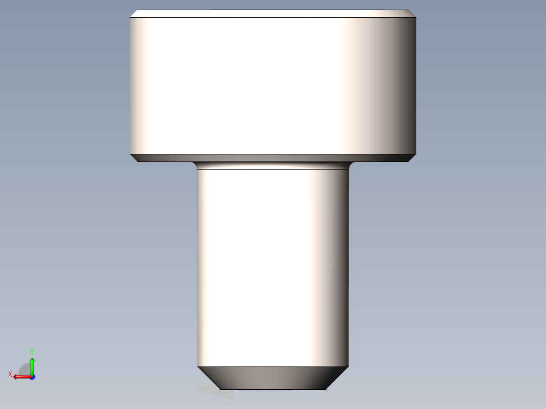 螺钉8.8 DIN7984后视图