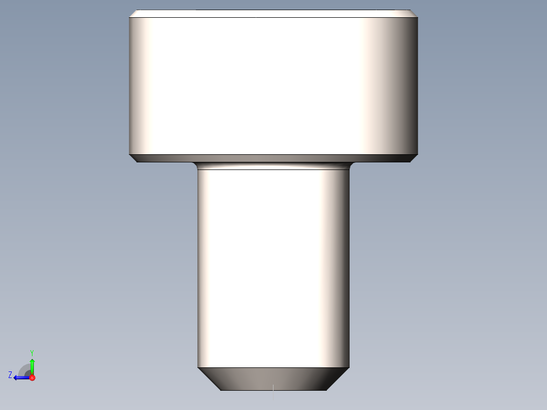 螺钉8.8 DIN7984右视图