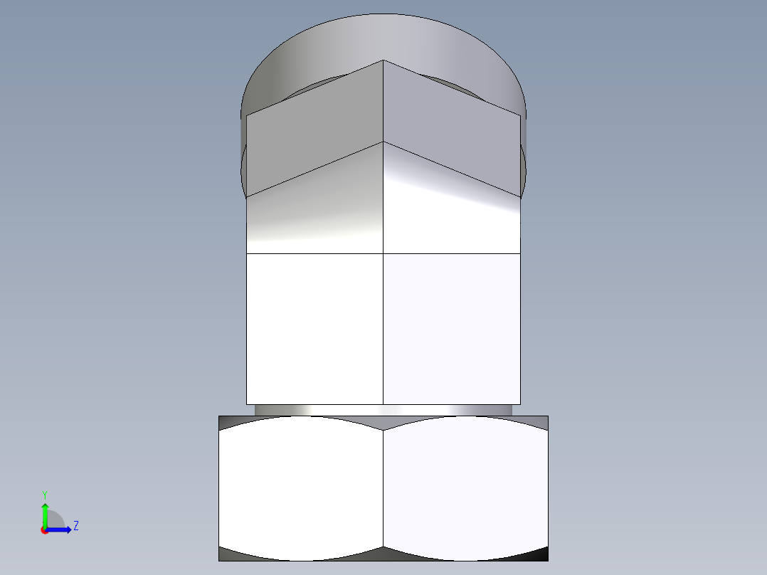 卡套式工业通用硬管接头EO_Swivel_nut_45_deg_elbow_EV42LOMDCF左视图