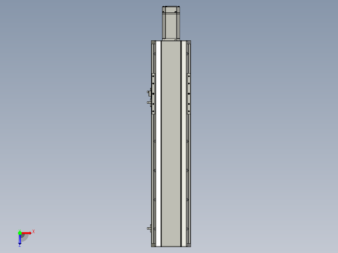 东锦丝杆传动-直线滑台模组DH135-C-L10-S400-BC-P400W-C3俯视图