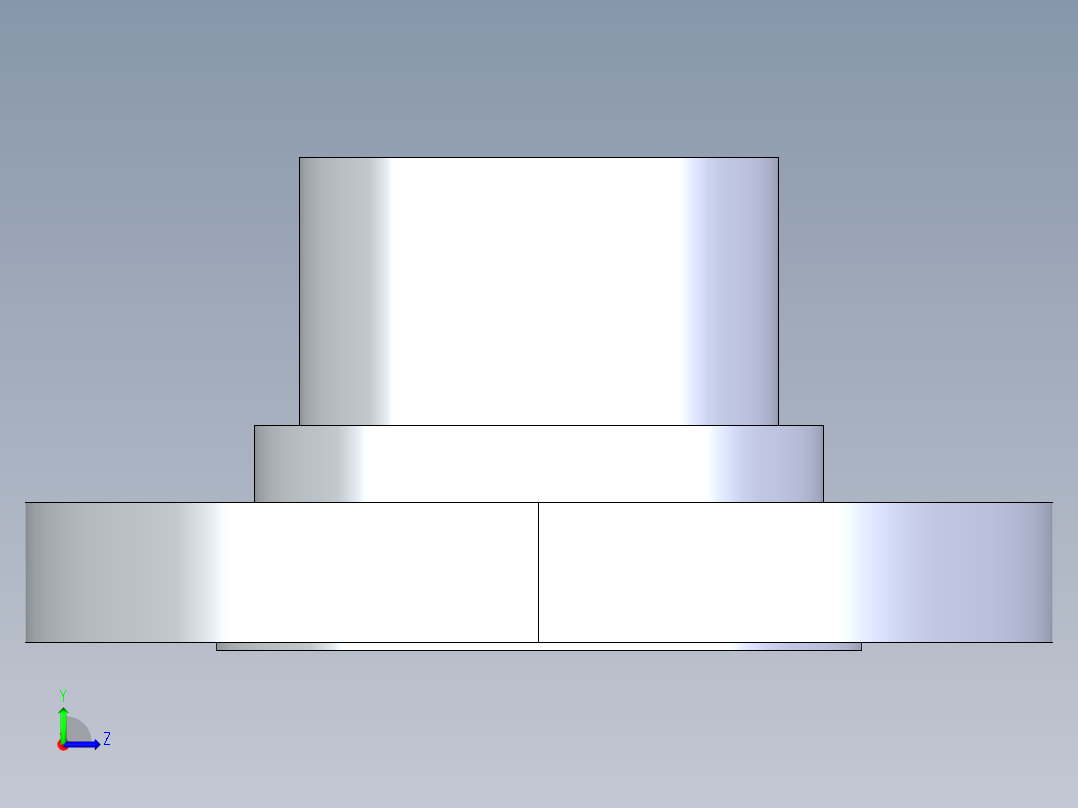 CPVC管件28-Sch80_Flange Vanstone_SPIG_9856-030_3in左视图