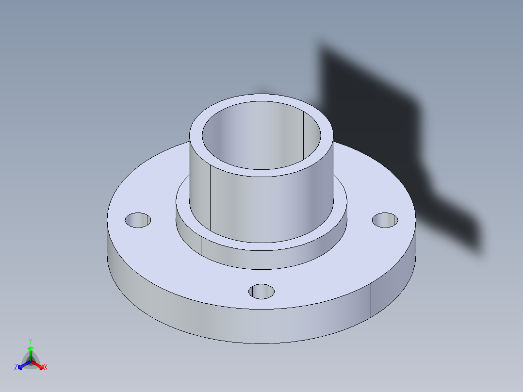 CPVC管件28-Sch80_Flange Vanstone_SPIG_9856-030_3in正等轴测图