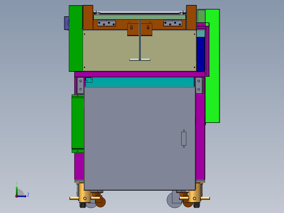 甜甜圈油炸炉sw20可编辑左视图