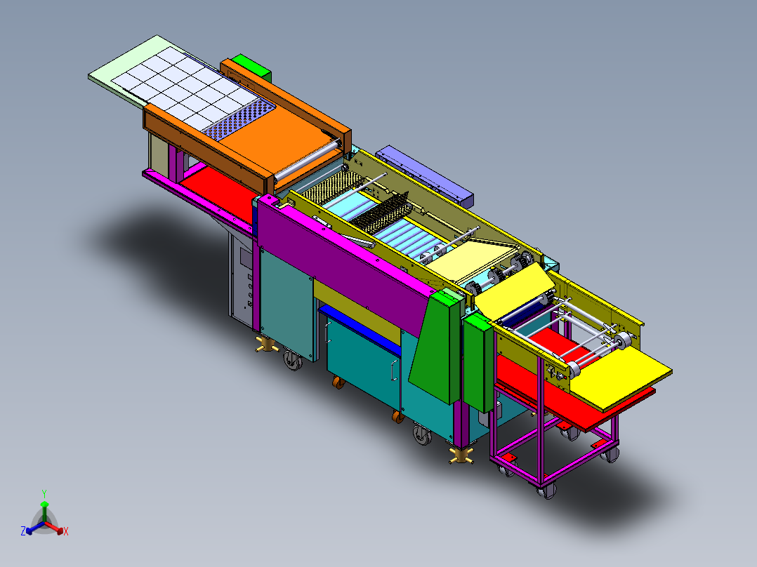 甜甜圈油炸炉sw20可编辑正等轴测图