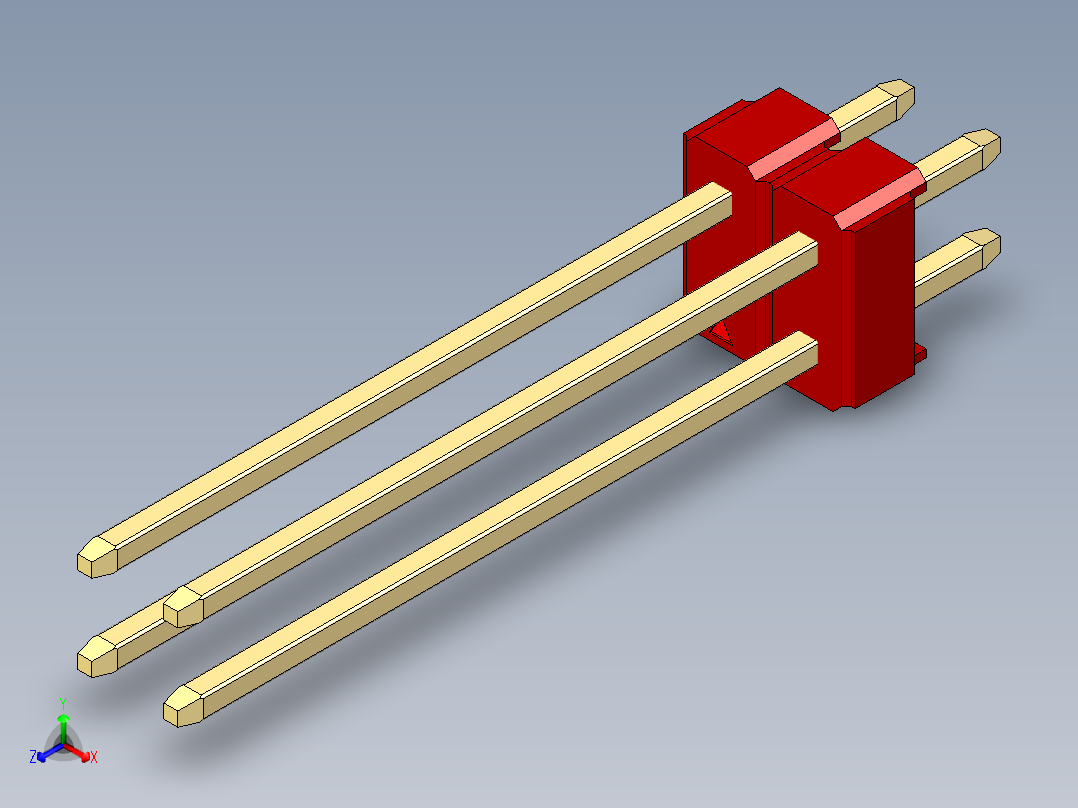 彩色公头100mil（2.54mm）系列-DS1021_red_2x02p_100mil_Type19_rev1.0