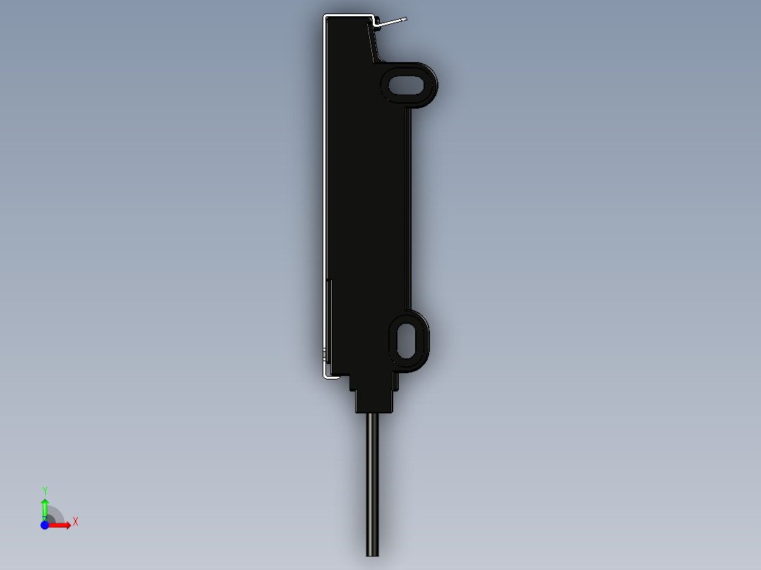 基恩士FU-E40_kc图纸模型前视图