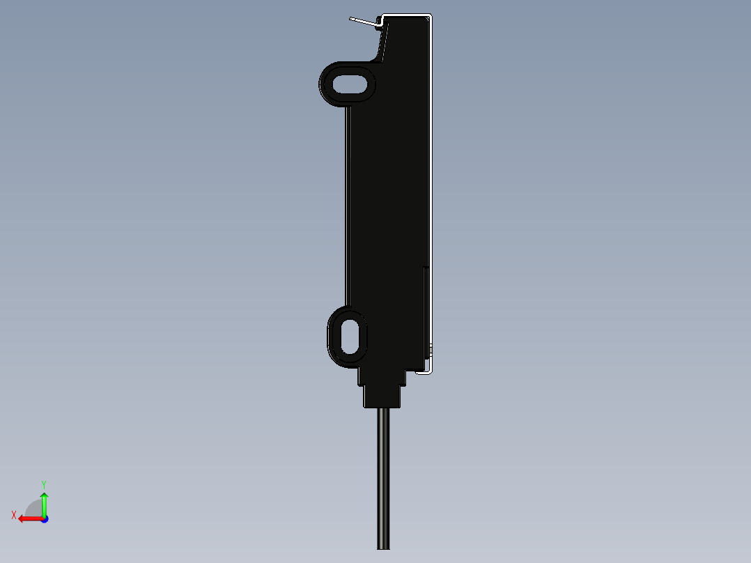 基恩士FU-E40_kc图纸模型后视图