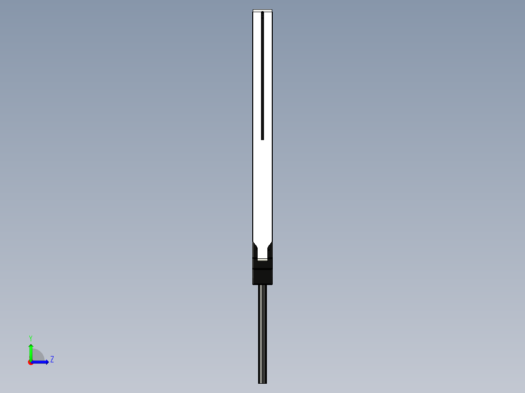 基恩士FU-E40_kc图纸模型左视图
