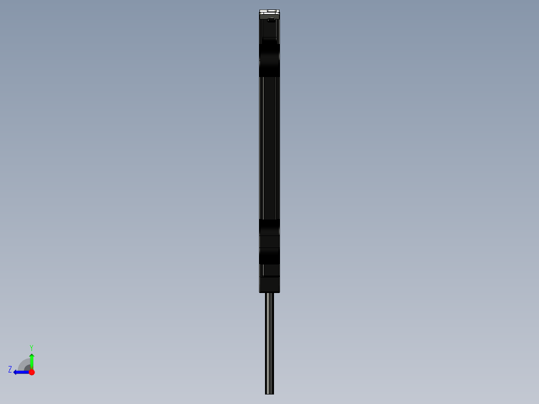 基恩士FU-E40_kc图纸模型右视图