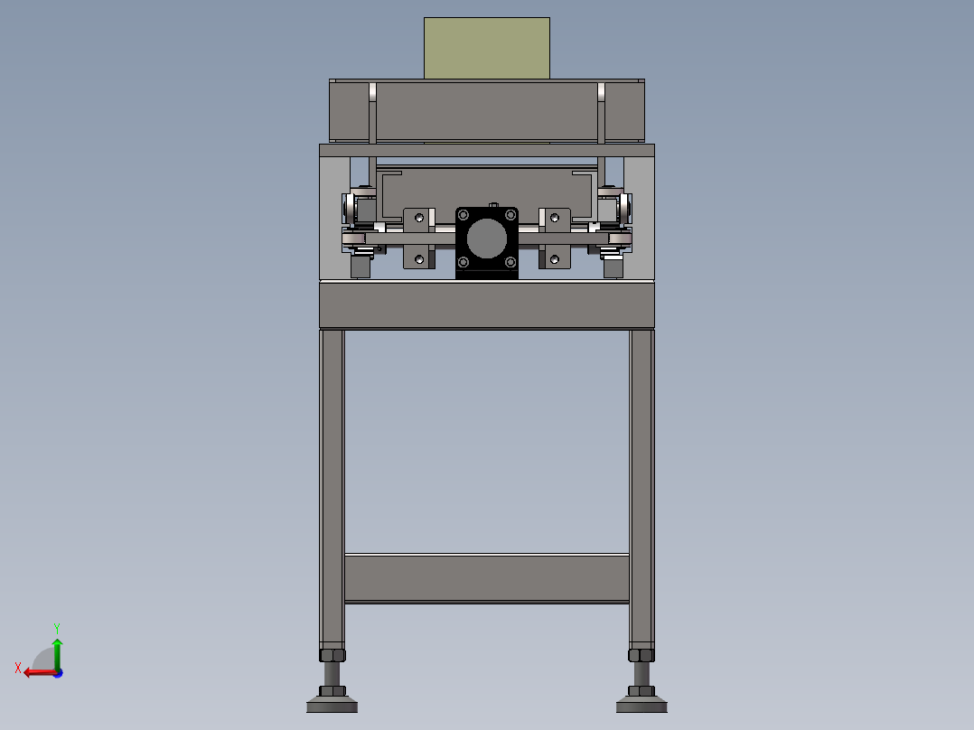 钢坯推炉机后视图