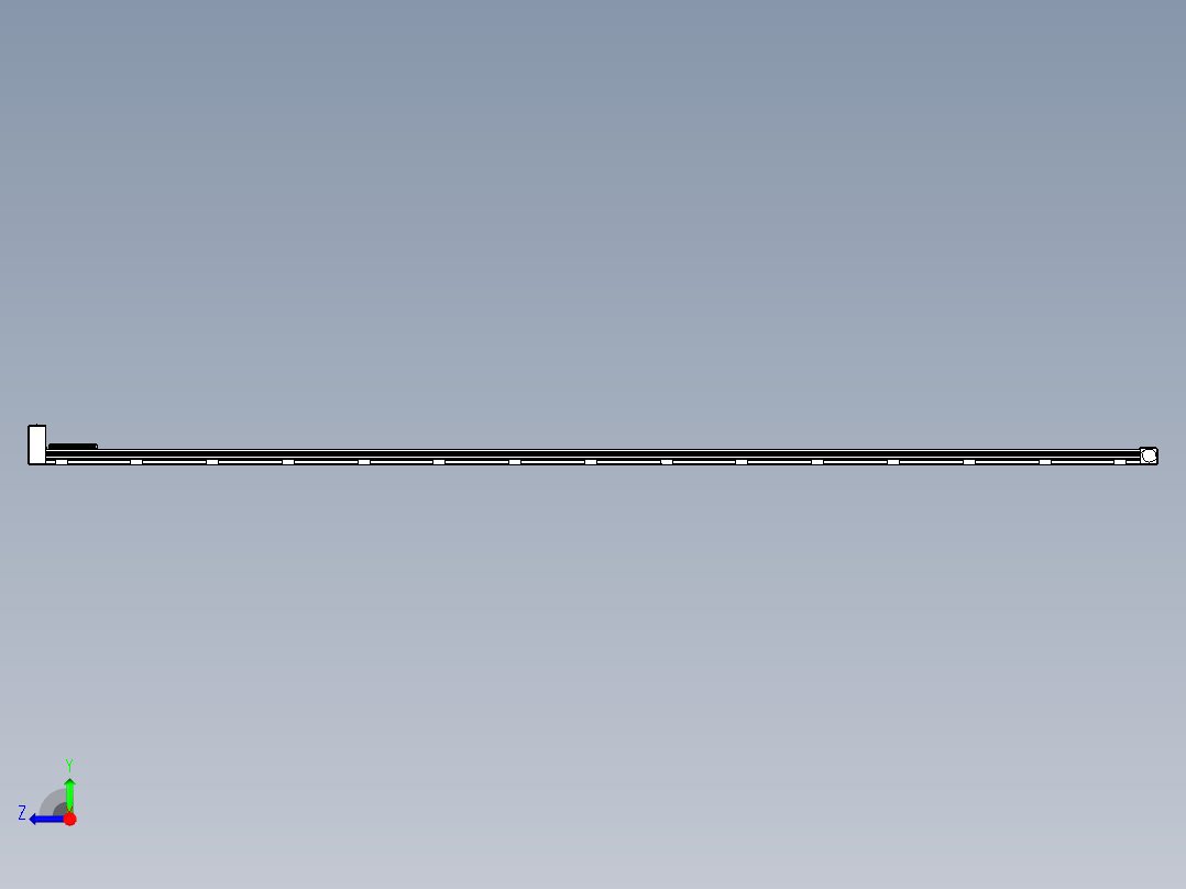 同步带滑台-欧规B8-L88-S5500-L-ZP75-D3-N10右视图