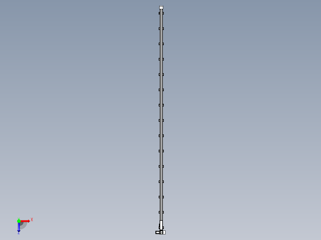 同步带滑台-欧规B8-L88-S5500-L-ZP75-D3-N10俯视图