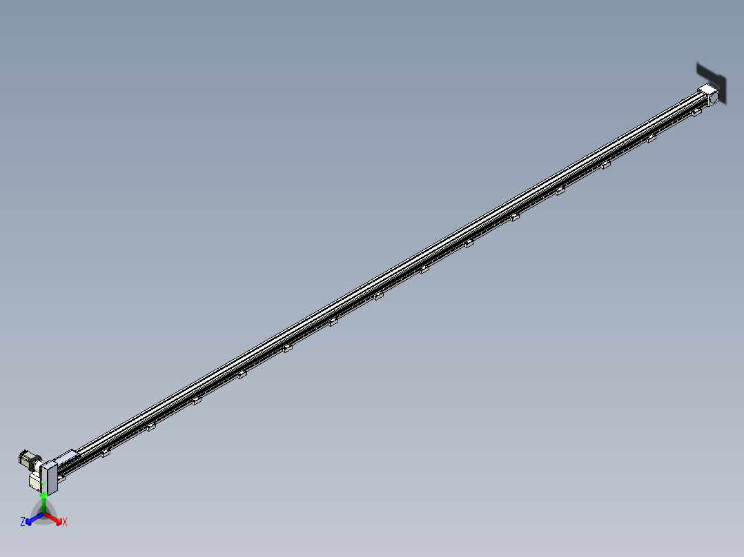 同步带滑台-欧规B8-L88-S5500-L-ZP75-D3-N10正等轴测图