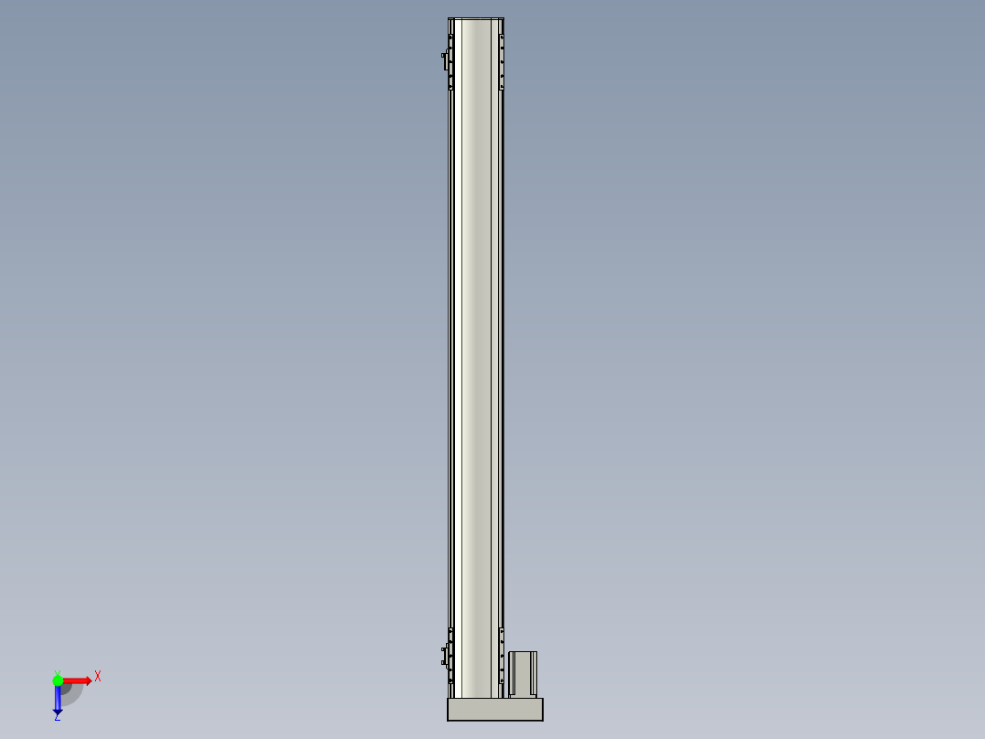 直线模组WG-LHA12-S1250-L设计图纸俯视图