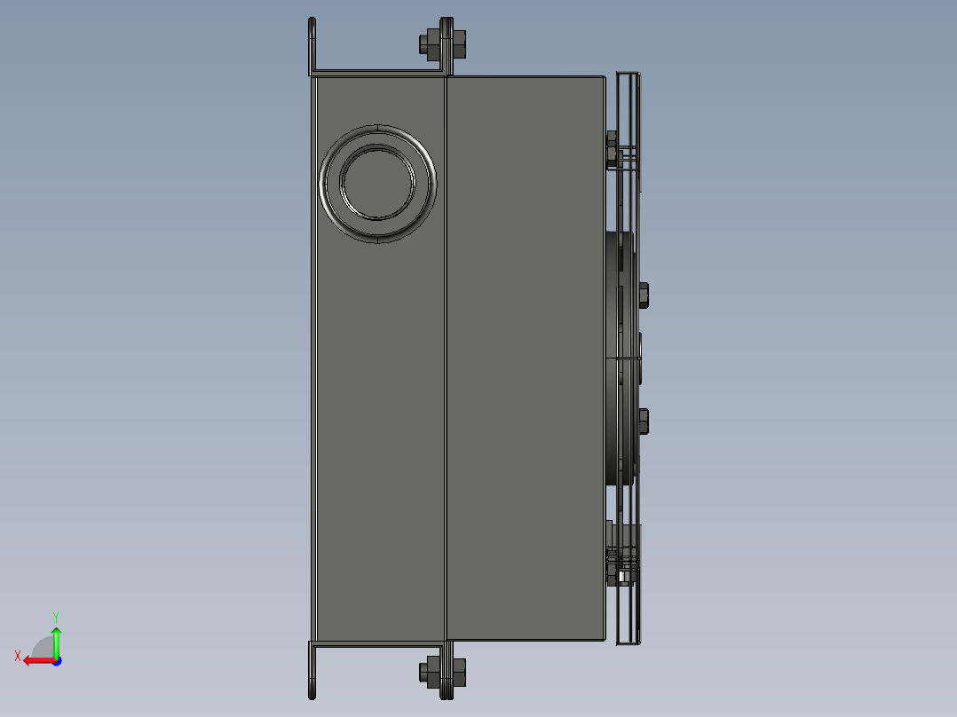 风冷式油冷却器29种系列后视图