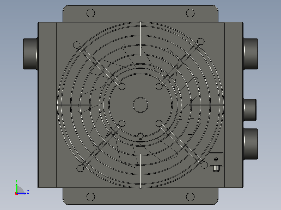风冷式油冷却器29种系列左视图