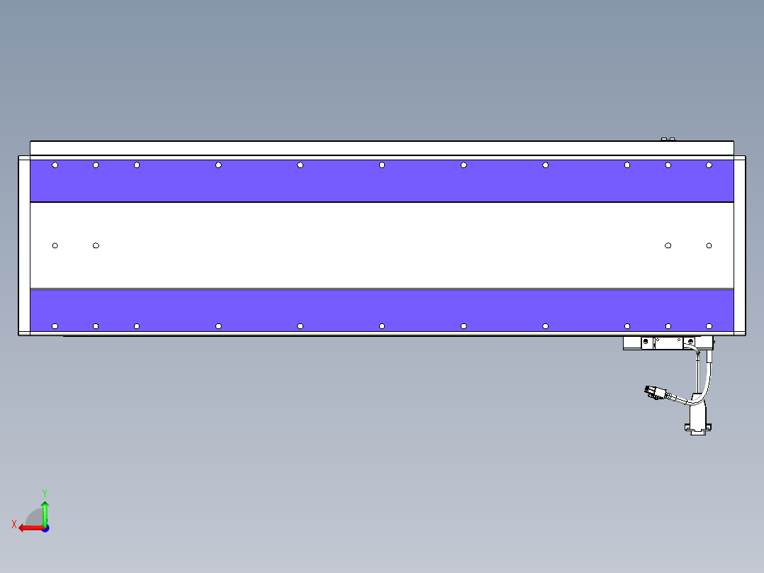 威洛博VL系列直线电机模组-VL22H1-S700后视图