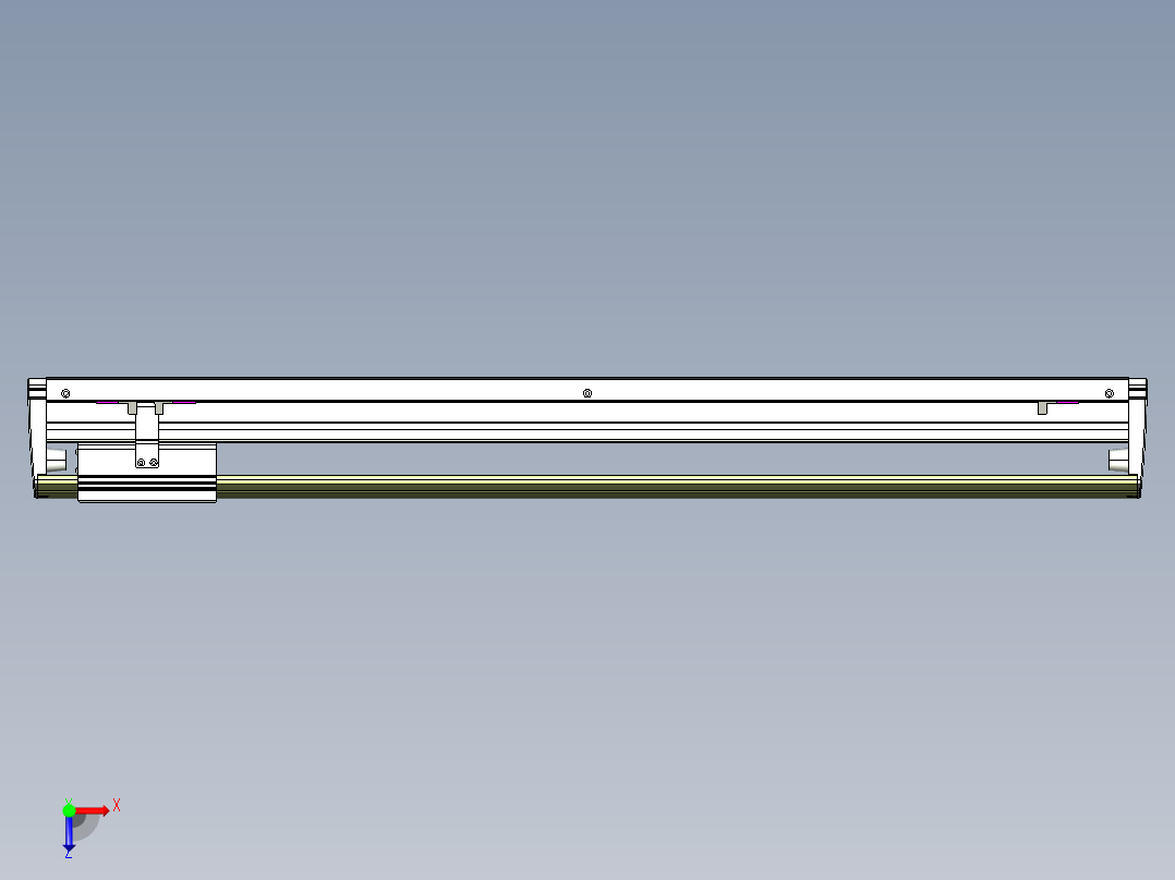 威洛博VL系列直线电机模组-VL22H1-S700俯视图
