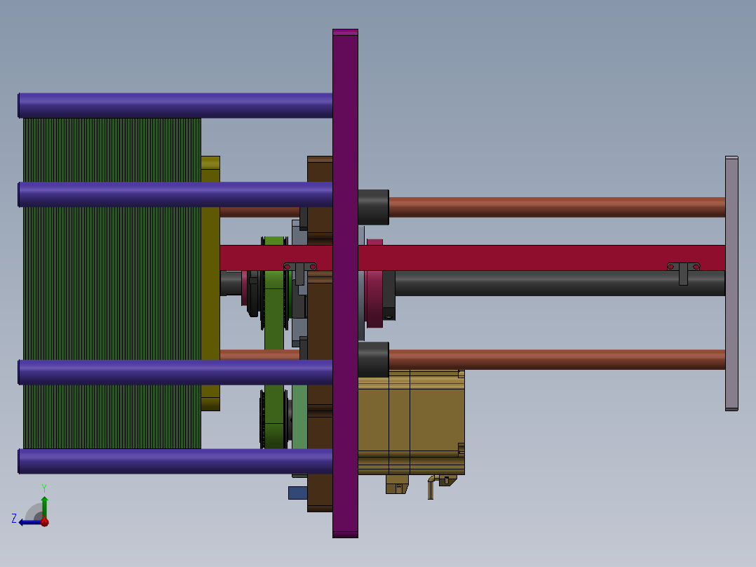 料盘送料机构右视图