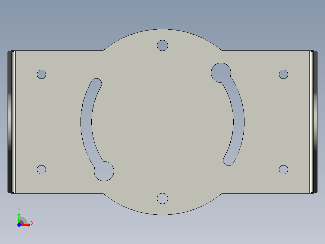 基恩士SJ-F020_bracket_kc图纸模型前视图