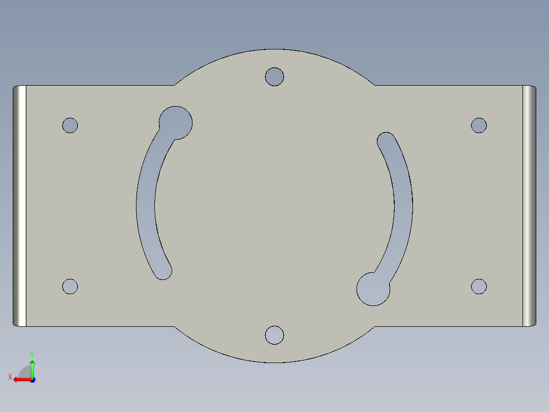 基恩士SJ-F020_bracket_kc图纸模型后视图
