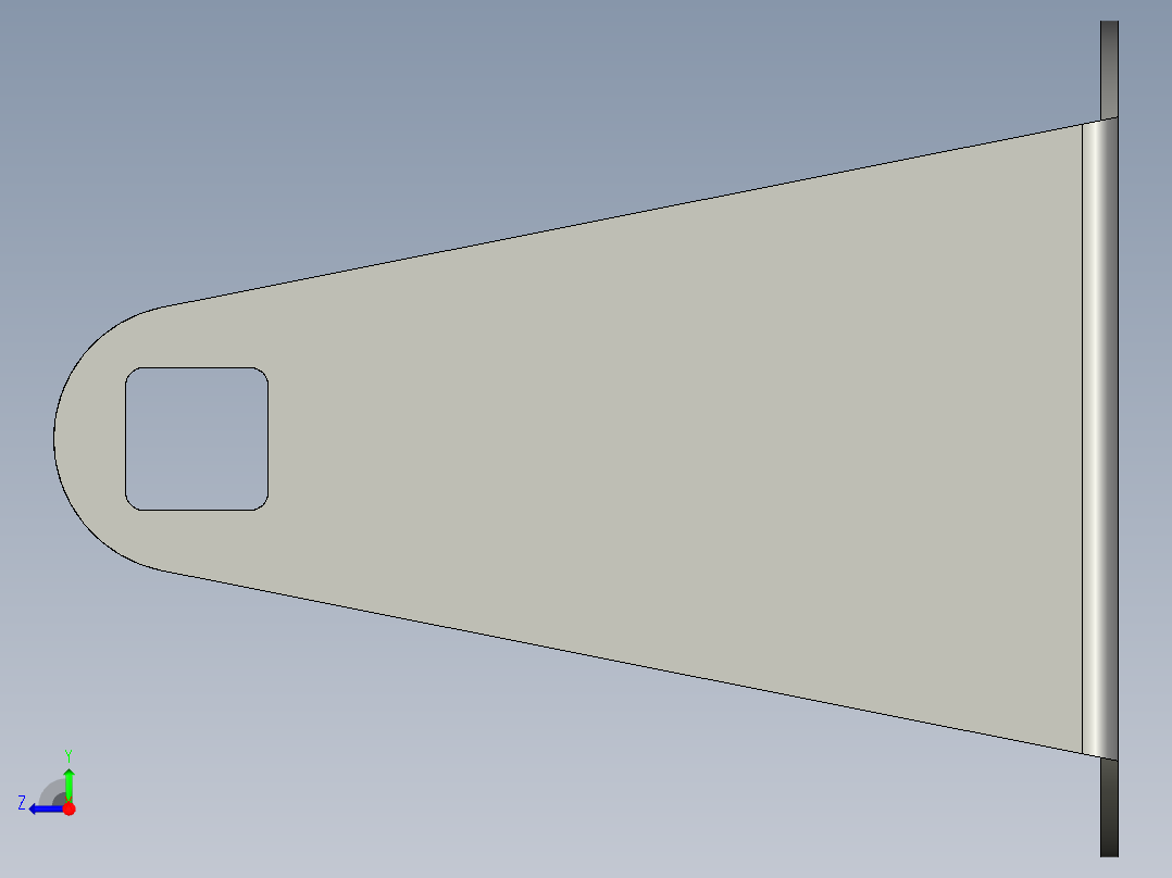 基恩士SJ-F020_bracket_kc图纸模型右视图