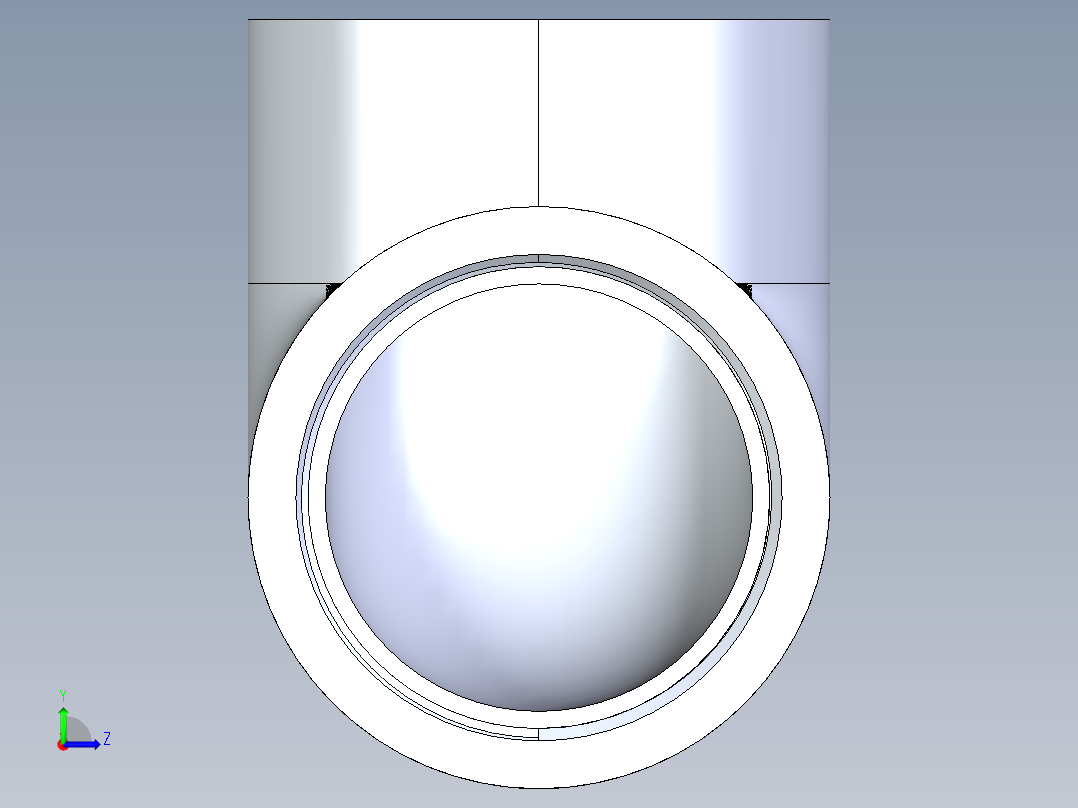 CPVC管件07-Sch80_90Elbow_FPTxFPT_9808-020_2in左视图